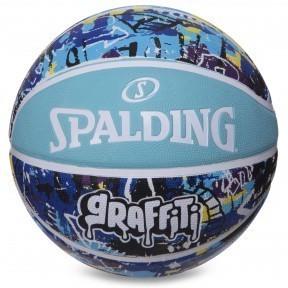 Мяч баскетбольный резиновый №7 SPALDING GRAFFITI Multicolor (84373Y)
