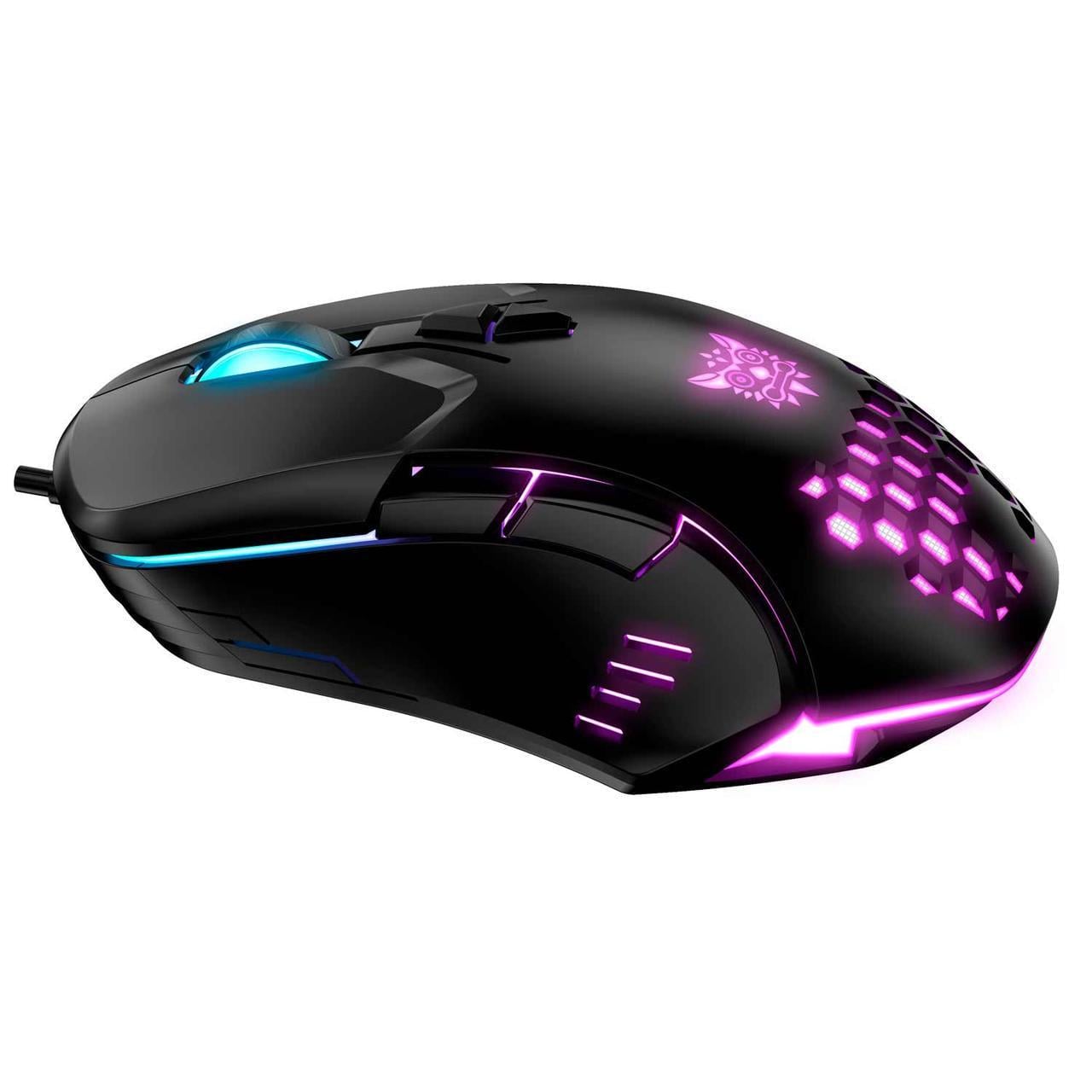 Комп'ютерна мишка дротова ігрова Onikuma CW902 Gaming RGB Чорний (1278654807)