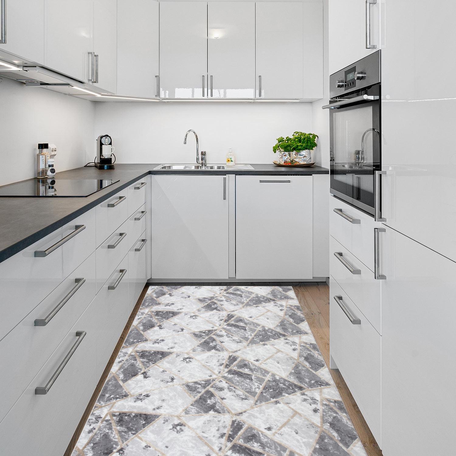 Ковер на силиконовой основе противоскользящий DAKARIA Soft Run 6031G 2x2 м Серый (00-00020762) - фото 6 Ковер на силиконовой основе противоскользящий DAKARIA Soft Run 6031G 2x2 м Серый (00-00020762) - фото 6