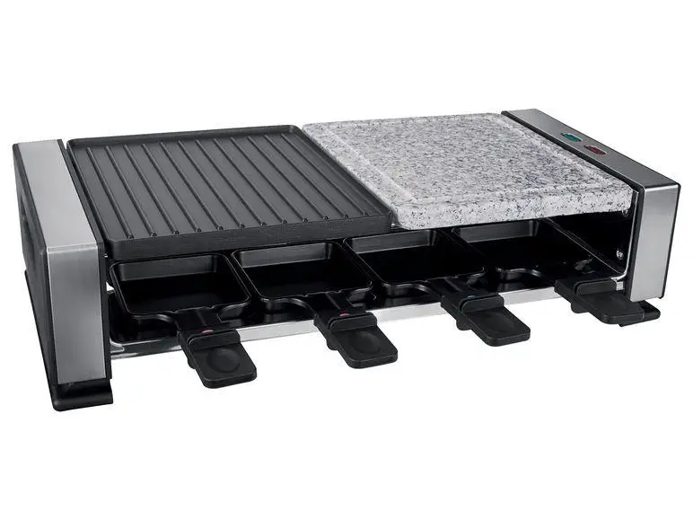 Раклет-гриль Silver Crest SRGS 1400 B2 Чорний металік (70204540) Раклет-гриль Silver Crest SRGS 1400 B2 Чорний металік (70204540)