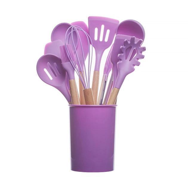 Набор кухонных принадлежностей Kitchen Set RB-2239 силиконовый 12 пр. Фиолетовый (RB2239\4) - фото 6 Набор кухонных принадлежностей Kitchen Set RB-2239 силиконовый 12 пр. Фиолетовый (RB2239\4) - фото 6