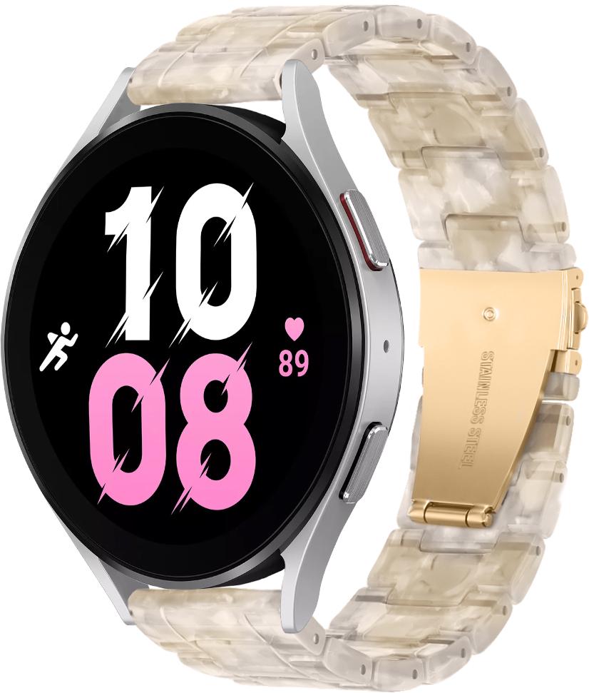 Ремінець із Cмоли Resin для Galaxy Watch 5 44 мм Cream (29634-6E)