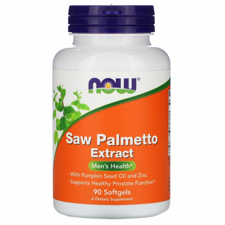 Экстракт пальмы сереноа Now Foods Saw Palmetto для простаты 160 мг 90 капсул