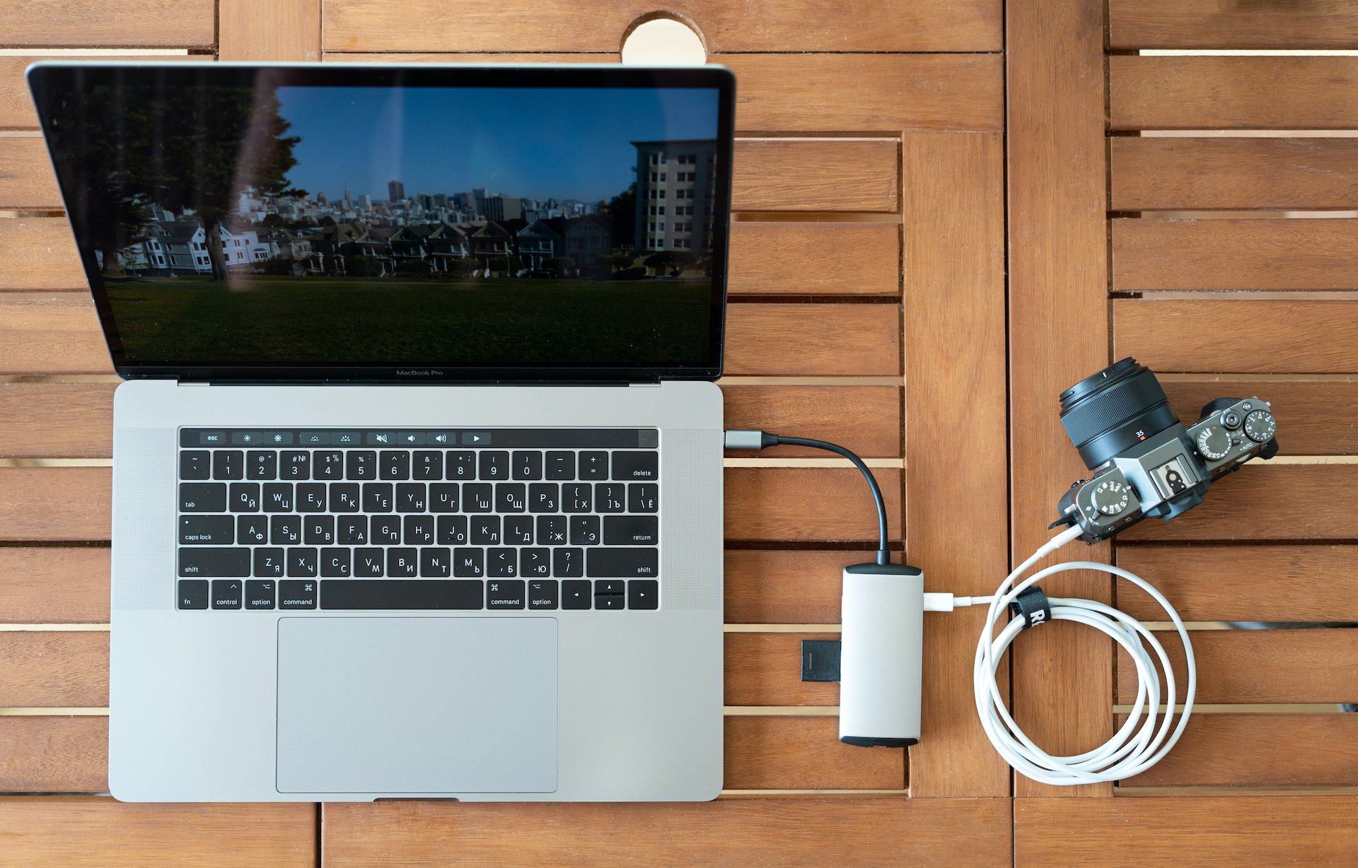 USB-хаб Qitech 8в1 Aluminum  Space Grey (QT-Hub6c) - фото 3