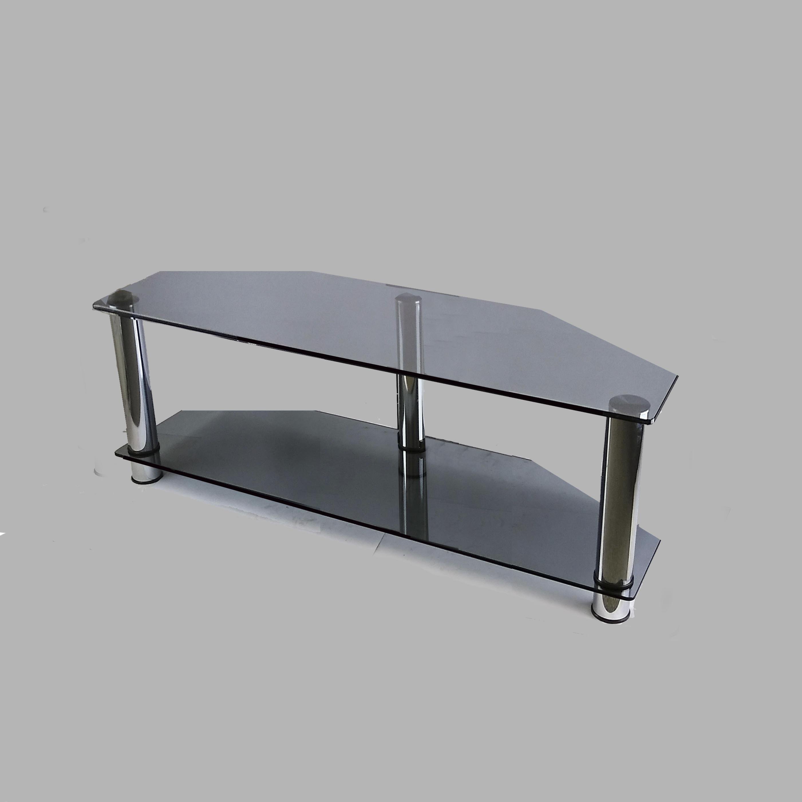 Тумба под телевизор Commus Евро new mini GG Сhr 20-47" 1100х350х374 мм Черный/Хром (611010106) - фото 2 Тумба под телевизор Commus Евро new mini GG Сhr 20-47" 1100х350х374 мм Черный/Хром (611010106) - фото 2