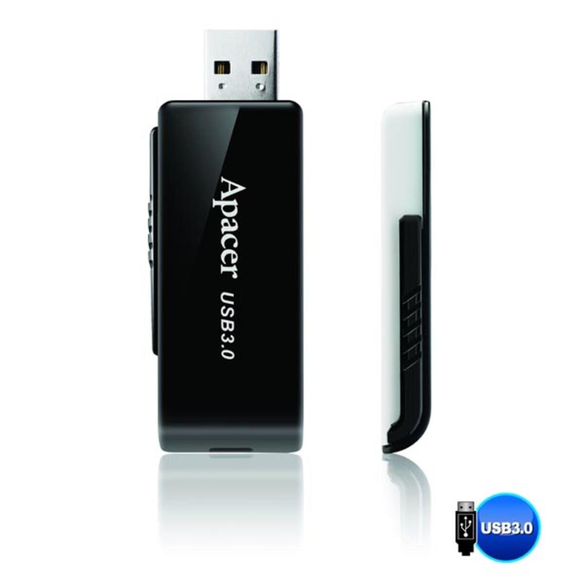 Flash Apacer USB 3.1 AH350 32Gb black (29caa1-15242) - фото 4 Flash Apacer USB 3.1 AH350 32Gb black (29caa1-15242) - фото 4
