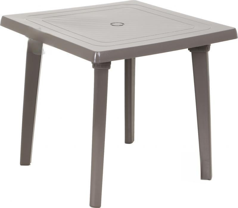 Стол квадратный пластиковый Алеана полипропилен 80х8х72 см Капучино (c5911f48)