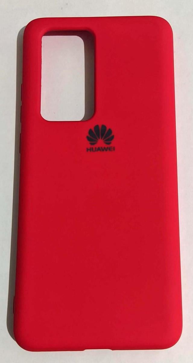 Чохол силіконовий Silicone Case для Huawei P40 Pro червоний