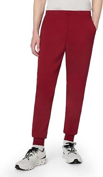 Спортивні штани Lacoste з логотипом і оздобленням зі змішаної тканини 3XL Бордовий (177651 YPW)