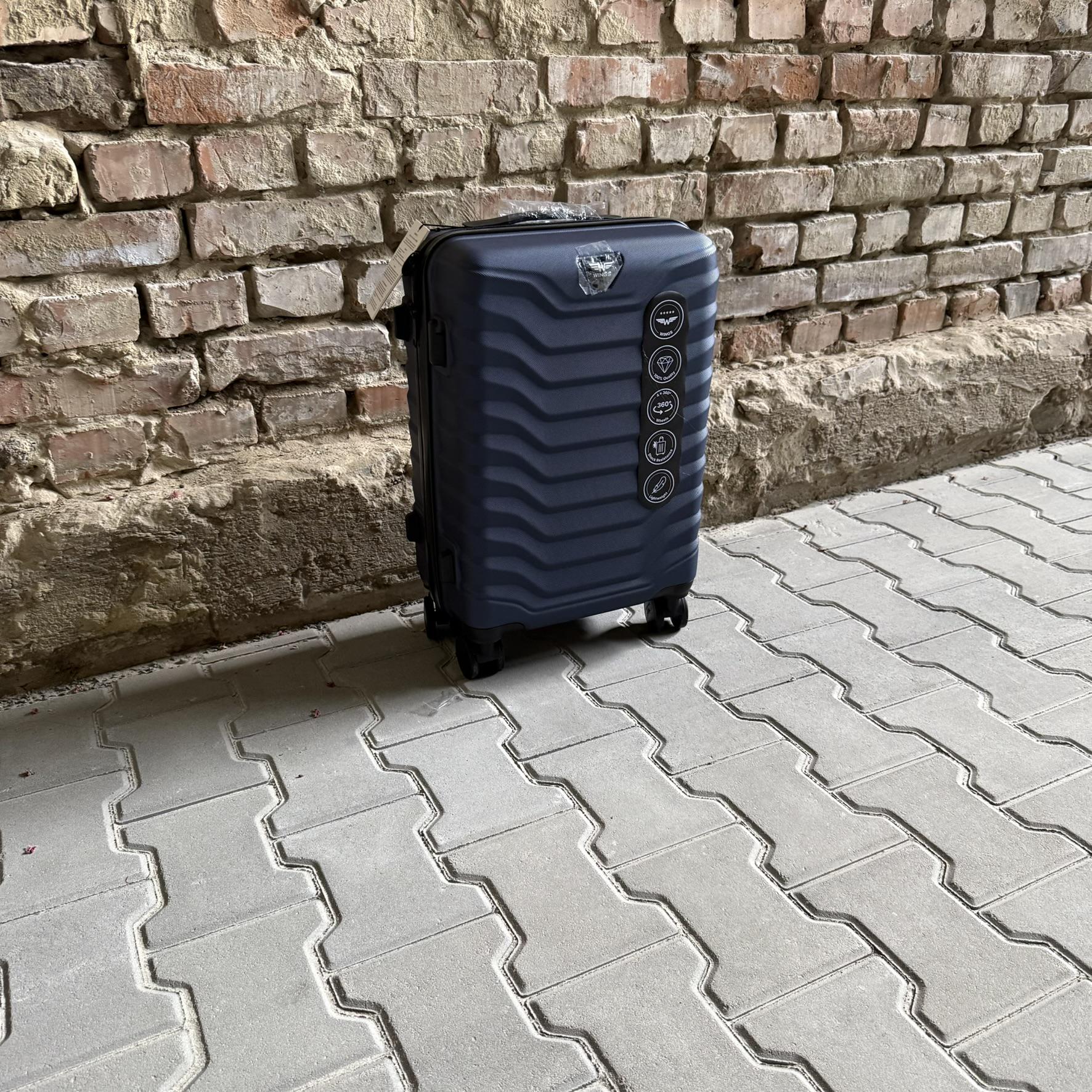 Чемодан Wings PEA01 дорожный S Синий (26557475) - фото 3