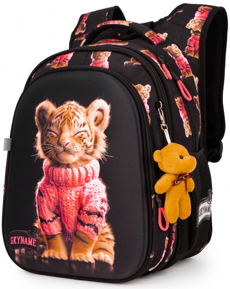 Школьный рюкзак для девочки Winner One SkyName Тигренок 1-7 класс 6-13 лет ортопедическая спинка (R1-064)