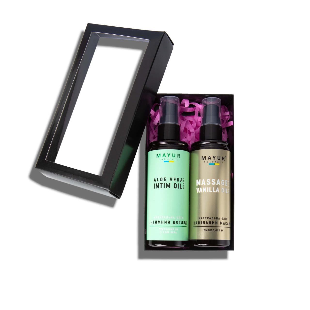 Подарунковий набір для масажу та інтимного догляду 120 мл