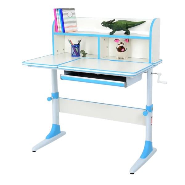 Парта дитяча Bambi із регулюванням висоти Біло-блакитниий (M 4804-4) - фото 4 Парта дитяча Bambi із регулюванням висоти Біло-блакитниий (M 4804-4) - фото 4