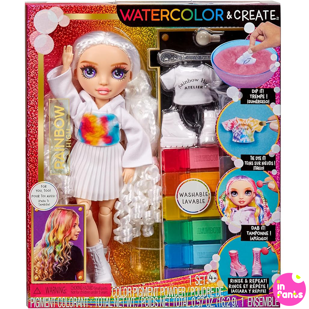 Лялька Rainbow High Watercolor and Create Tie Dye Purple Eyes (00598)