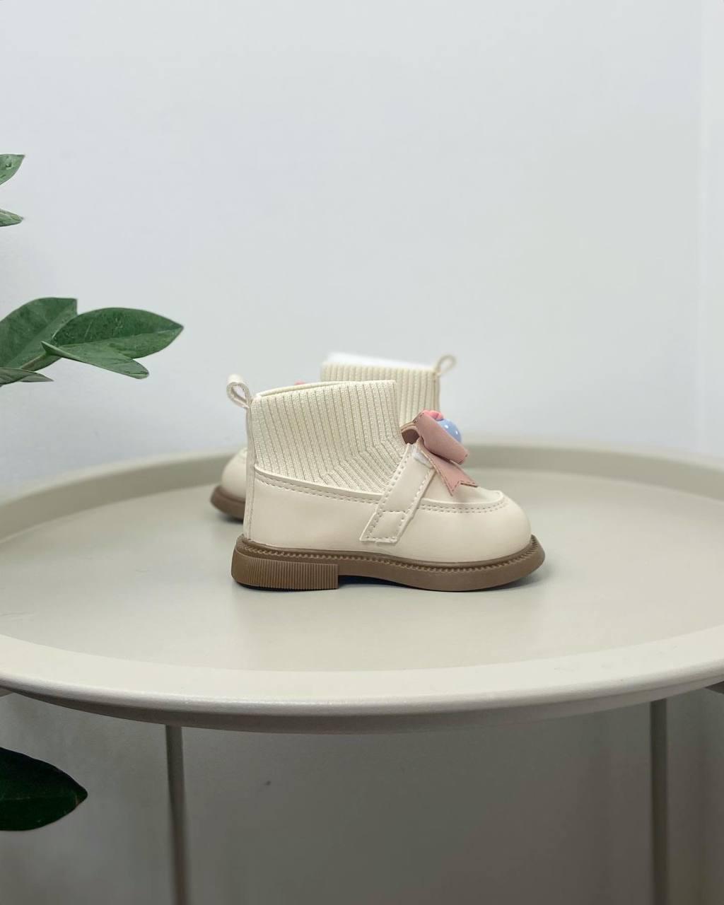 Ботинки осенние детские р. 19 Бежевый (757) - фото 4 Ботинки осенние детские р. 19 Бежевый (757) - фото 4