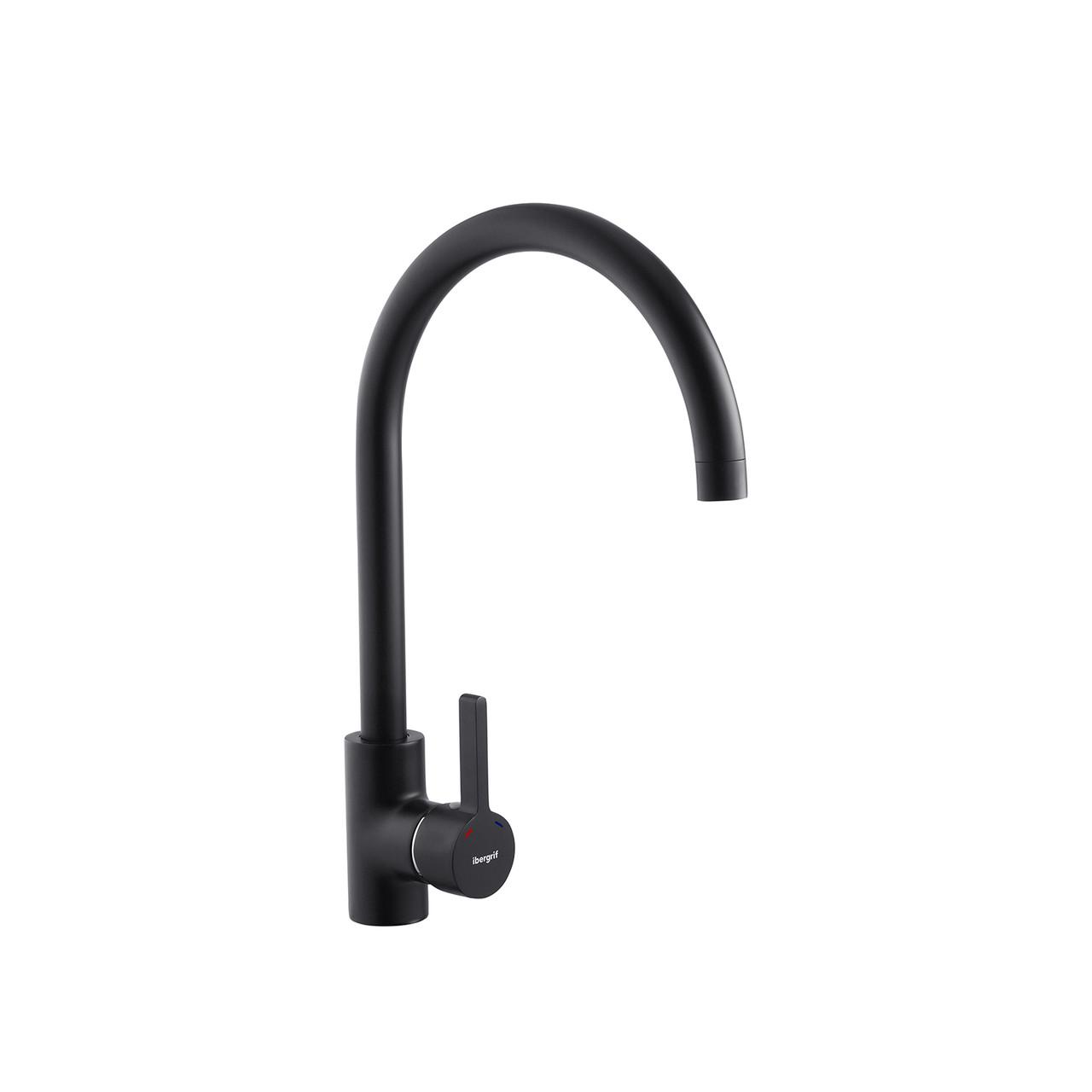 Смеситель для кухни IBERGRIF M22118B Черный (CV028500)