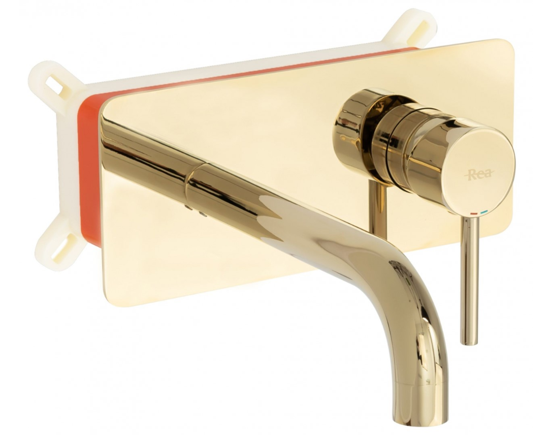Змішувач для раковини Rea VIVA BOX прихованого монтажу Gold (2810366143)
