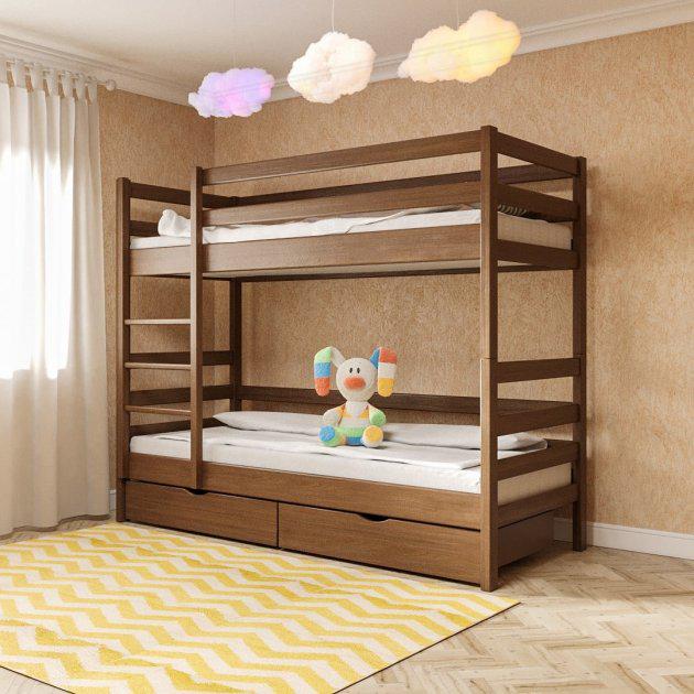 ᐉ Кровать двухъярусная MEBLIUS Засоня с выдвижными ящиками 90x200 см ...