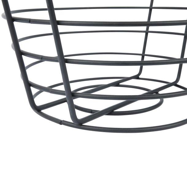 Кошик для фруктів Axentia Blackline з порошковим покриттям d 24,5x17,5 см Чорний (135559) - фото 3 Кошик для фруктів Axentia Blackline з порошковим покриттям d 24,5x17,5 см Чорний (135559) - фото 3