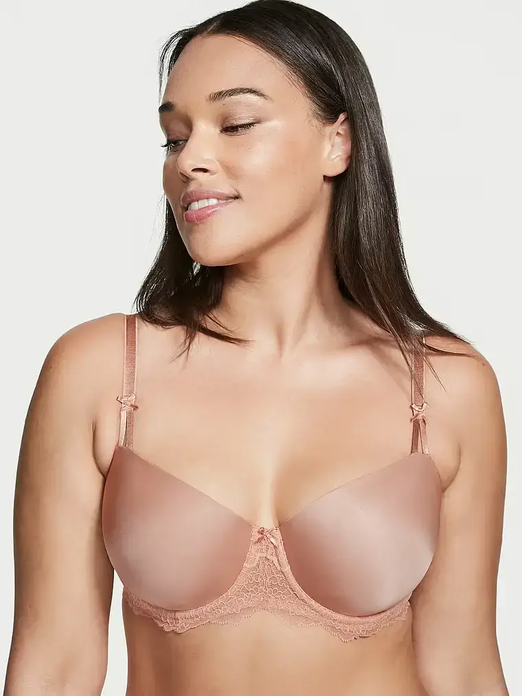 Бюстгальтер без пуш ап Victoria's Secret Wicked Unlined Smooth Balconette Bra 70D Бежевий (19419284)