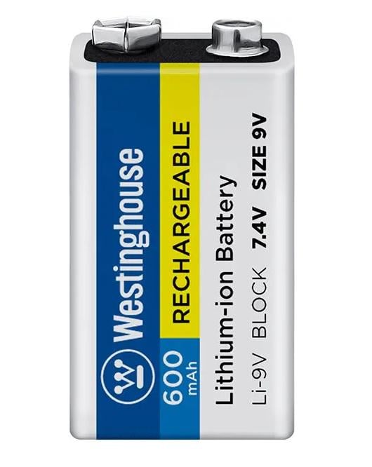 Аккумулятор литий-ионный Westinghouse Li-ion Крона 9 V 600 mAh 1 шт. (9401362)