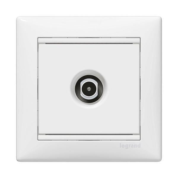 Розетка TV одинарная Legrand Valena проходная Белый (774431)