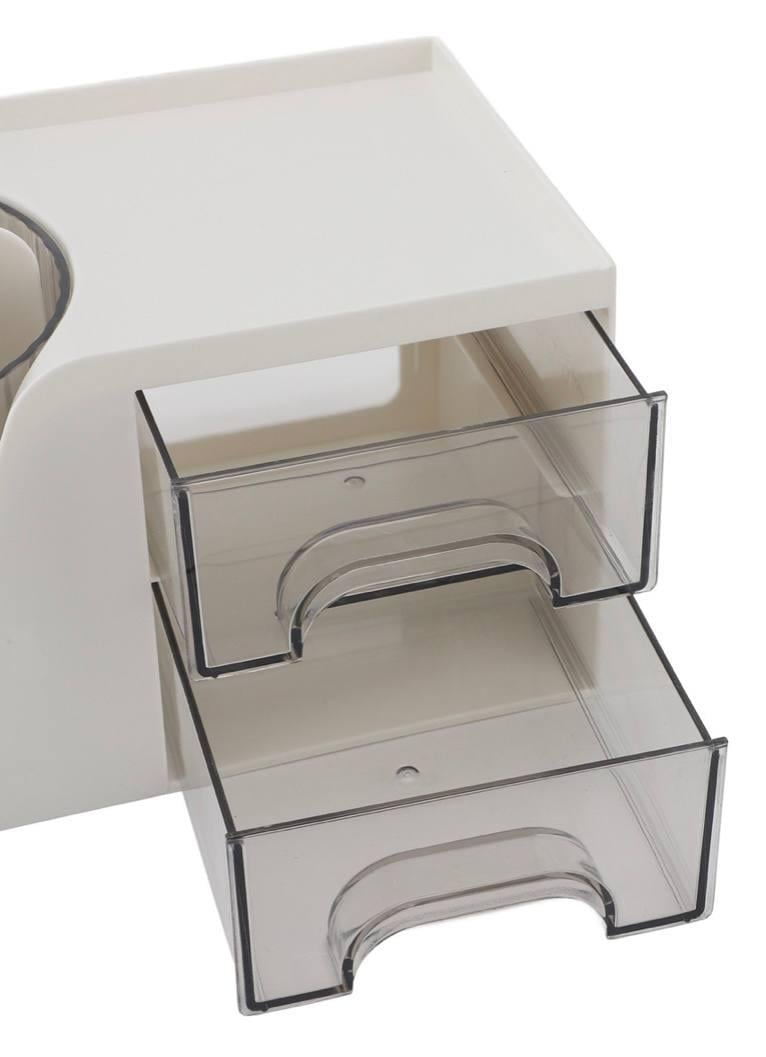 Органайзер для канцелярии с вращающимся стаканом на 6 отделений и выдвижными ящиками (0e577206) - фото 4 Органайзер для канцелярии с вращающимся стаканом на 6 отделений и выдвижными ящиками (0e577206) - фото 4