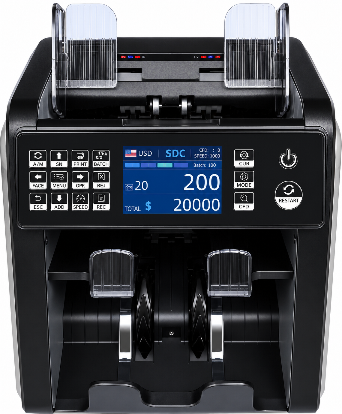 Счетчик банкнот Hitech BC-X10 2 CIS UV/MG/IR