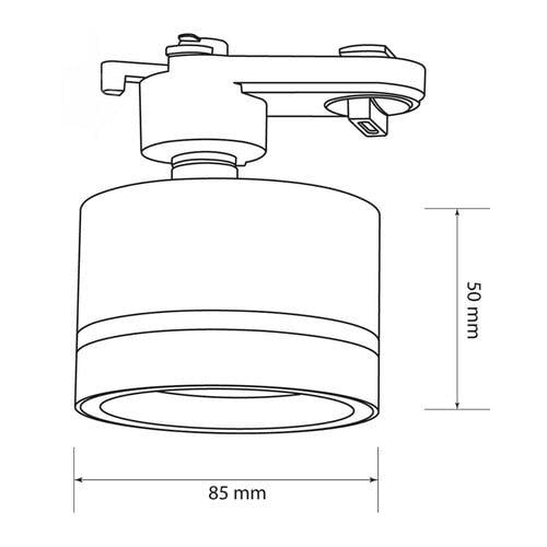 Прожектор на шину LIGHT SET LUG TR-GX 8550 GX53 Белый (57842) - фото 8 Прожектор на шину LIGHT SET LUG TR-GX 8550 GX53 Белый (57842) - фото 8