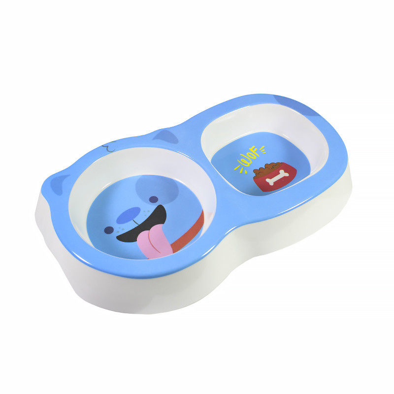 Миска для котов и собак Taotaopets 115506 двойная пластиковая Blue
