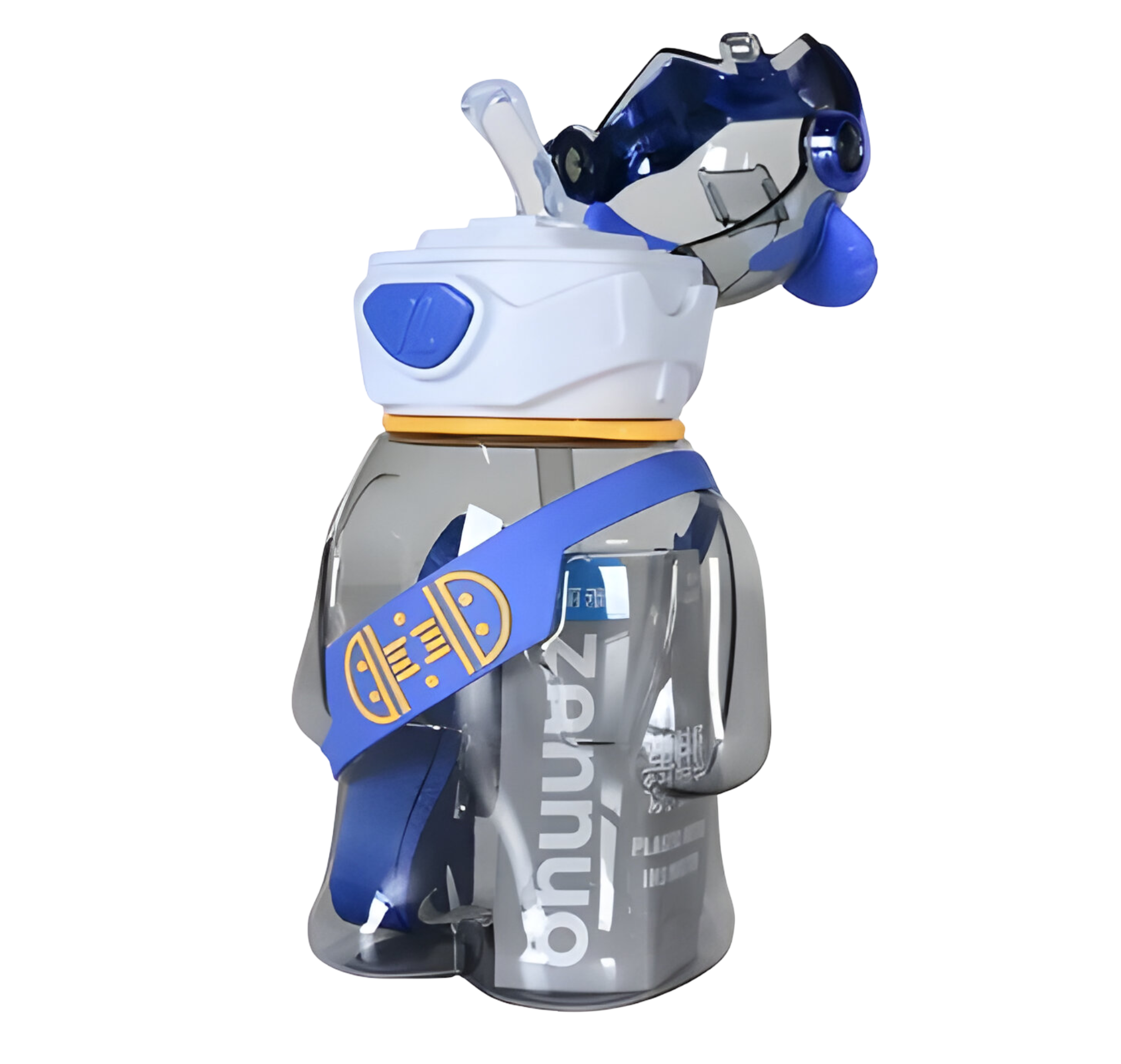 Детская бутылка "Мишка в очках" на 700 мл Синий (MRA-25-65) - фото 2 Детская бутылка "Мишка в очках" на 700 мл Синий (MRA-25-65) - фото 2