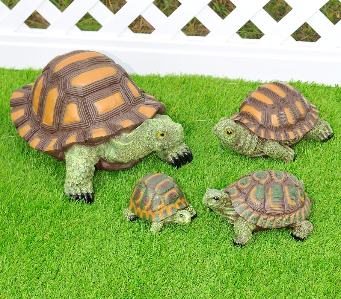 Садовая фигура Семья черепах №1 (2849-e2585) - фото 6