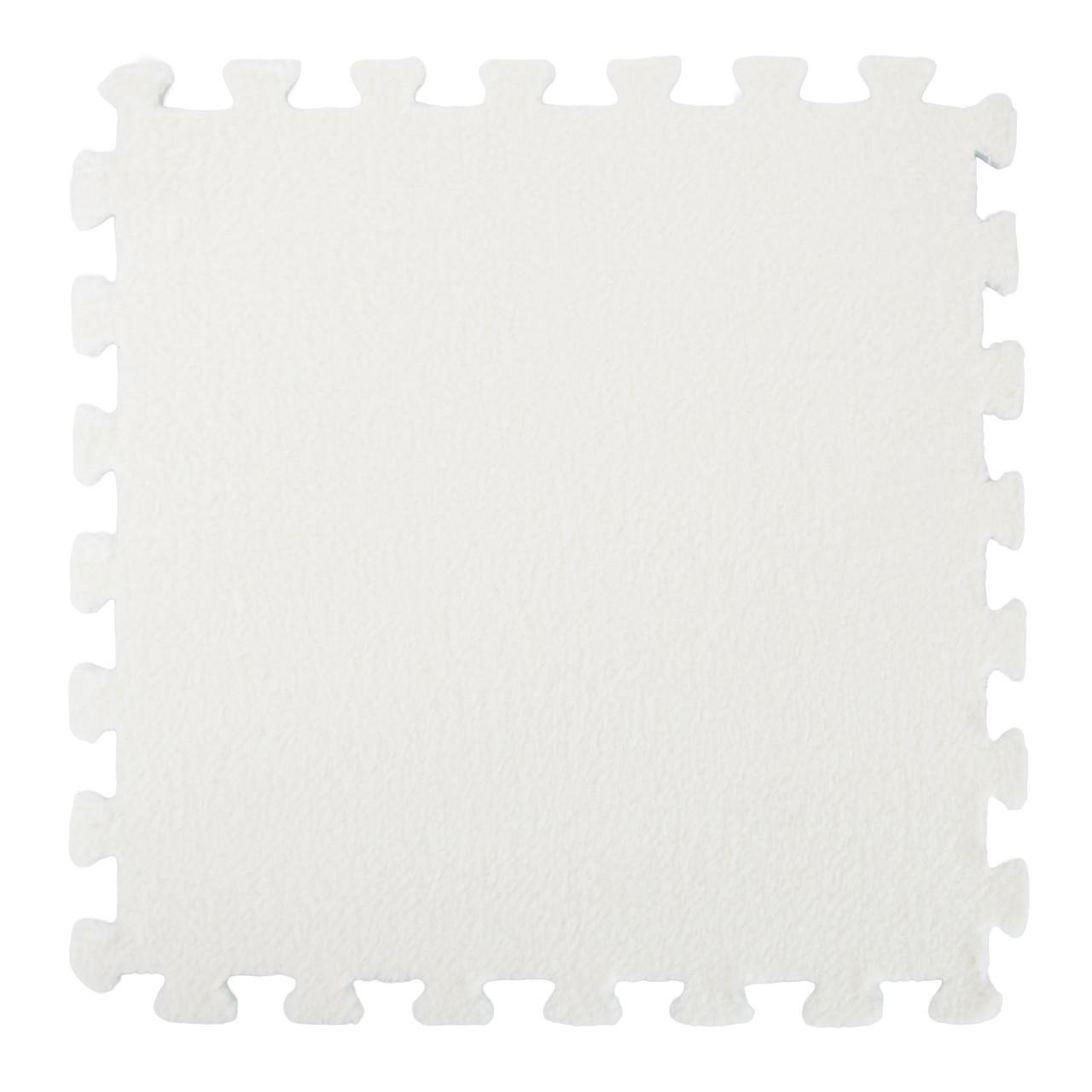 Килимок-пазл з ворсом RIAS PZ-101 1 ігровий 30x30 см White (3_06750)