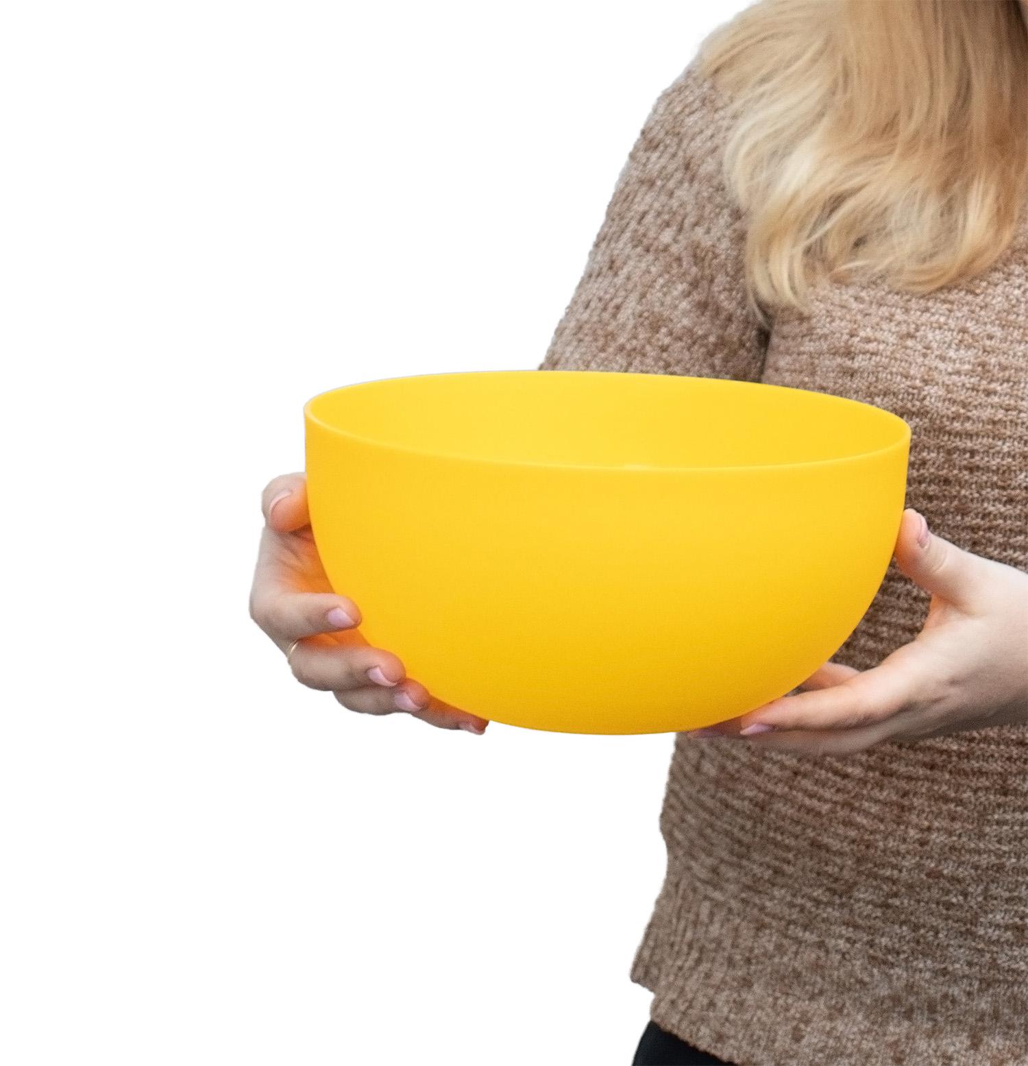 Миска кухонная пластиковая Ø 24х11,5 см 3 л Желтый (2111425184)