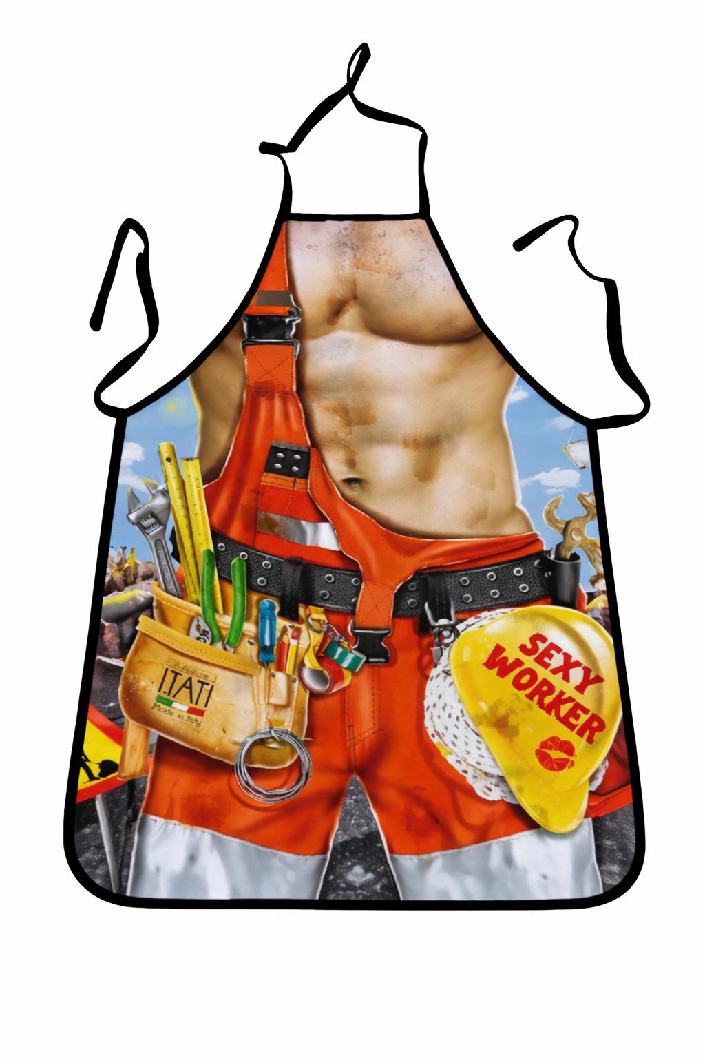 Фартух з приколом для чоловіка 70х50 см Різнокольоровий (49957)