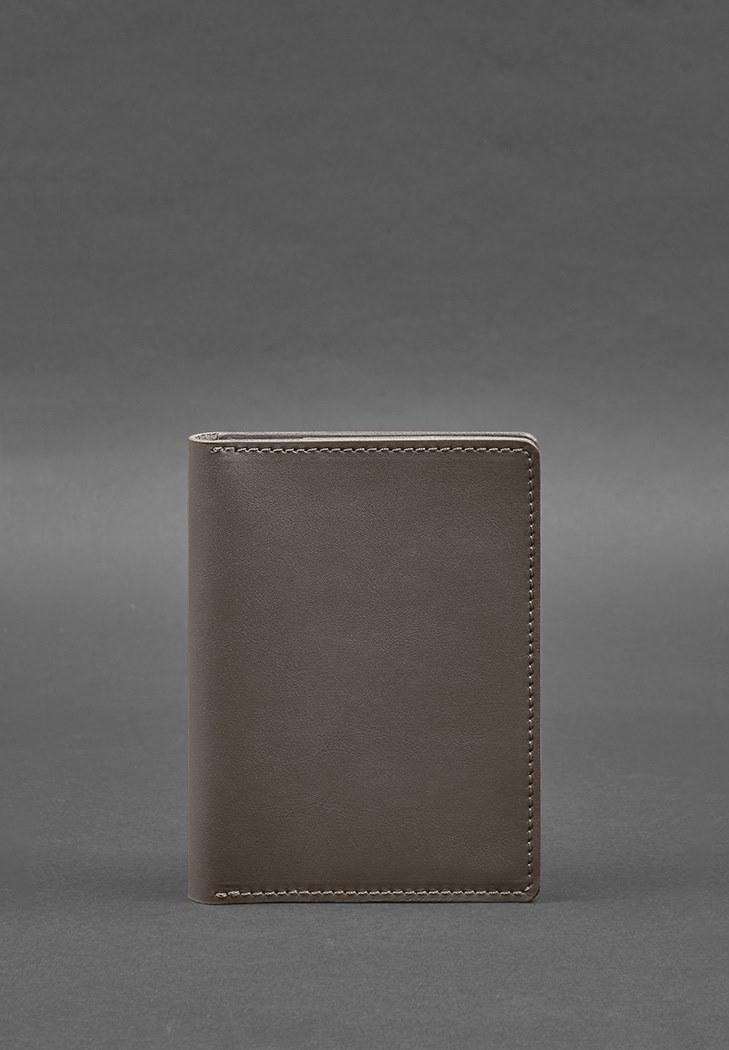 Обкладинка для документів шкіряна 6.1 краст Темно-бежевий (A-028191)