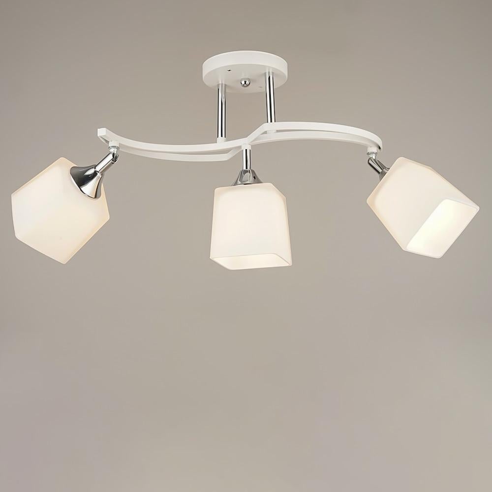 Люстра потолочная Light House SRS-20024/3 Белый/Хром