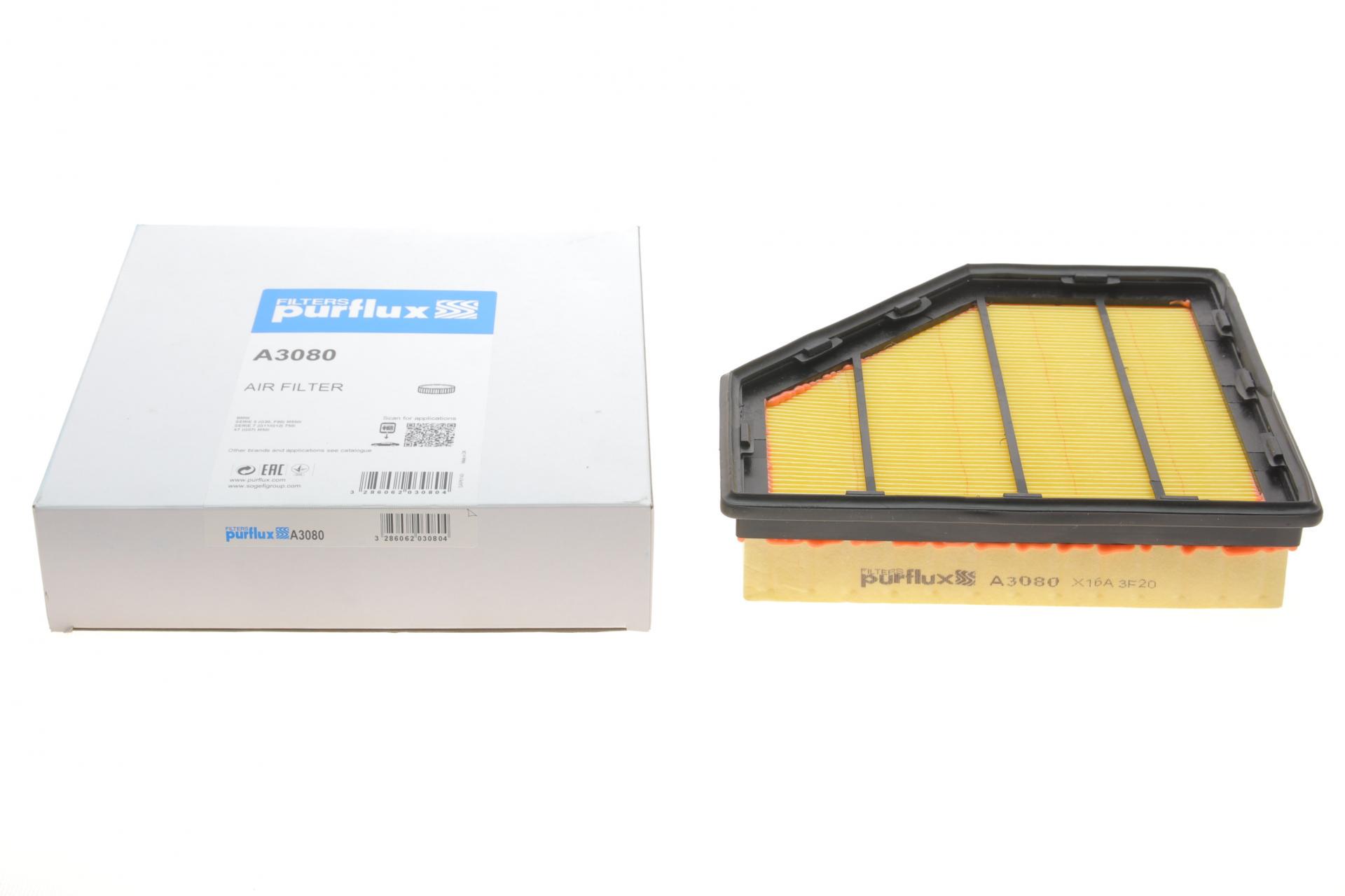 Фильтр воздушный PURFLUX для BMW 7 G11/G12/X7 G07 15- R N63/N74- (A3080)