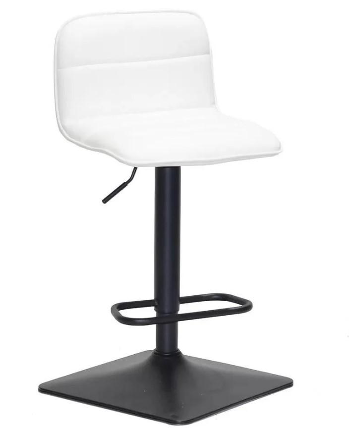 Барный стул KOMO SQ Black экокожа Белый (123758)