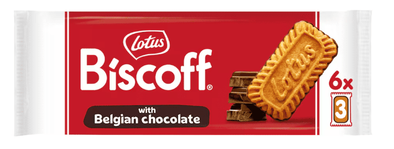 Печенье Lotus Biscoff Biscuits with Belgian Chocolate 18 шт. 132 г (2916681180)