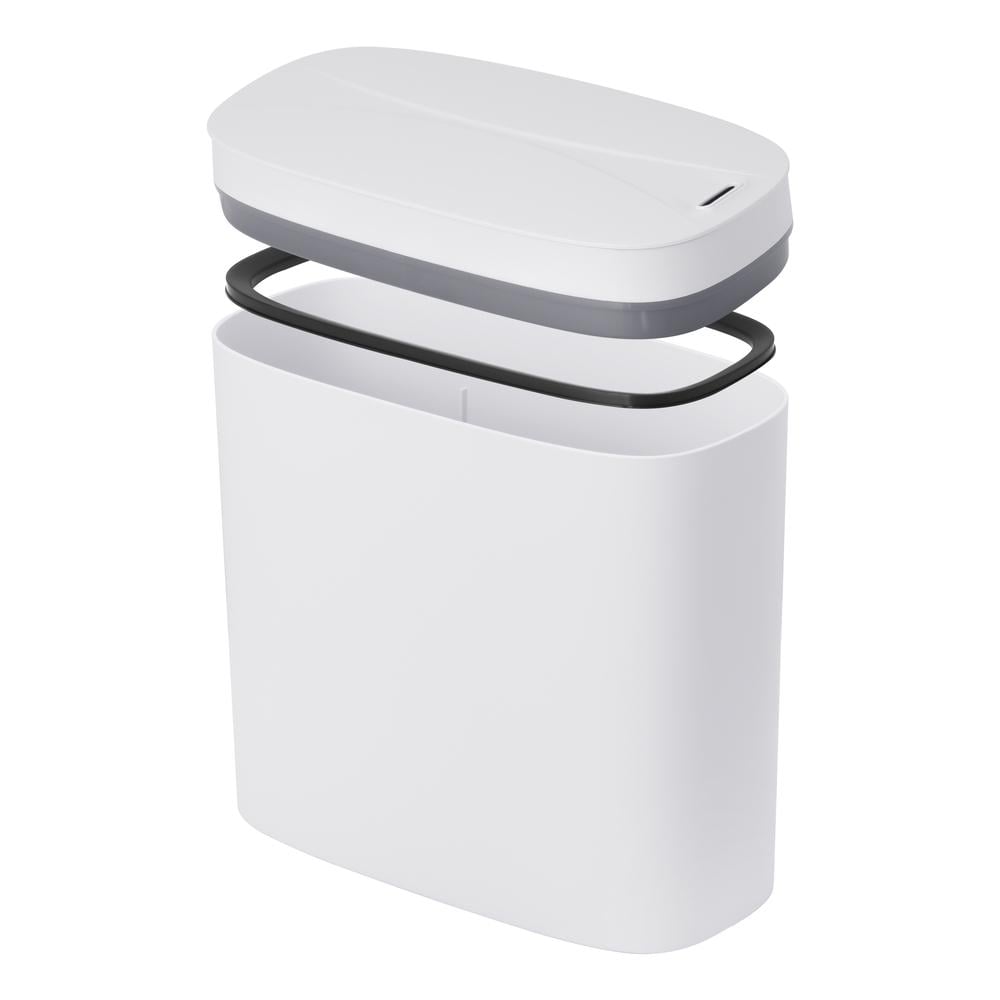 Ведро для мусора сенсорное Mixxus Flat-TC0109 9 л овальное Белый (MI7074) - фото 4