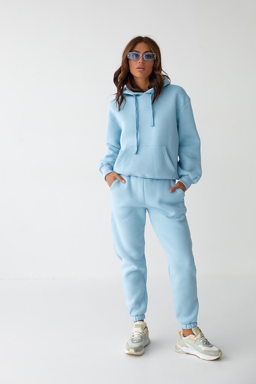 Костюм женский спортивный на флисе L/XL Голубой