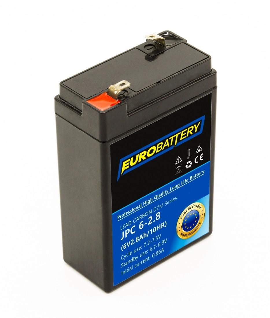 Аккумулятор для ИБП EuroBattery JPC6-2.8 DZM карбоновый 6V 2,8 Ач (607)