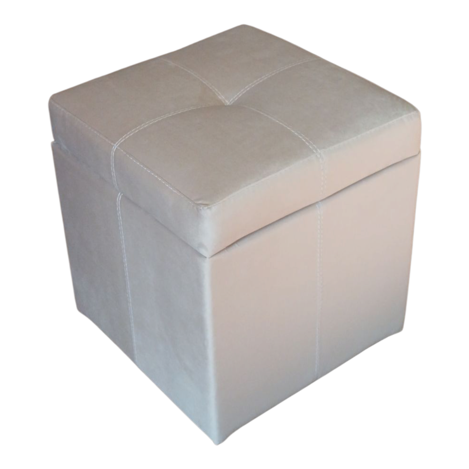 Пуф Модерн з нішею велюр Альміра 40х40х43 см Світло-бежевий - фото 3 Пуф Модерн з нішею велюр Альміра 40х40х43 см Світло-бежевий - фото 3