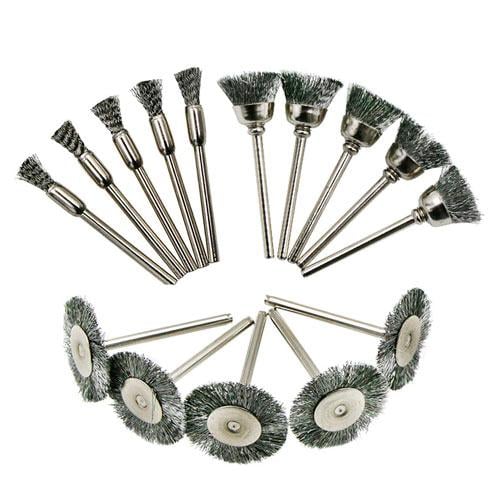 Набор проволочных щеток для дремелевого гравера 3 вида 15 шт. (3720-816fb) Набор проволочных щеток для дремелевого гравера 3 вида 15 шт. (3720-816fb)