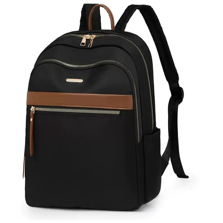 Рюкзак женский городской нейлоновый Черный (511G)