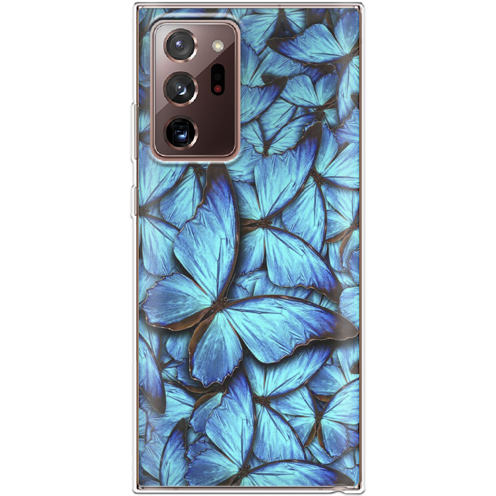 Чохол Boxface Samsung N985 Galaxy Note 20 Ultra Лазурні Метелики Прозорий силікон (40573-up1550-40573)