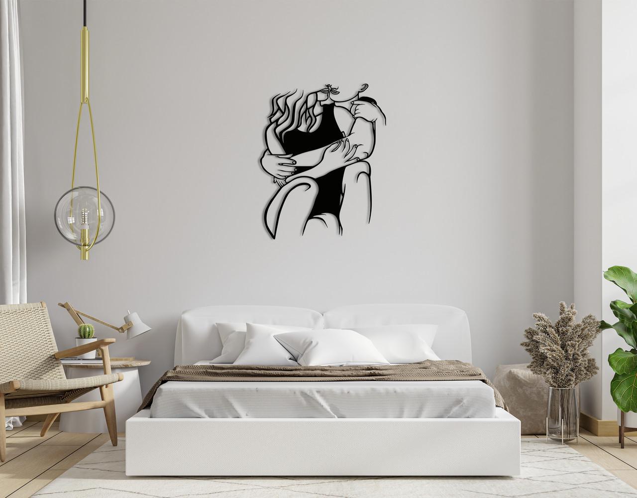 Декоративное панно на стену Upwood Decor Love Hugs 99,2х80 см Black (1526830116)