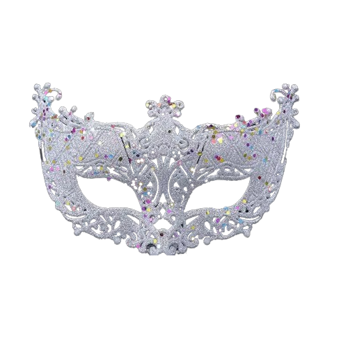 Маска карнавальна Stenson R87308 Silver