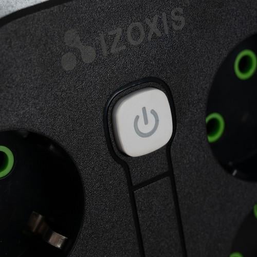 Розетка-подовжувач Izoxis на 8 роз'ємів/роз'єм живлення з USB та USB Type-C Чорний (24460) - фото 4